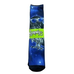 Journeys 3 Pack Graphic Socks Owl Dog Unicorn Fits Mens Shoe Size 4-10 NWT